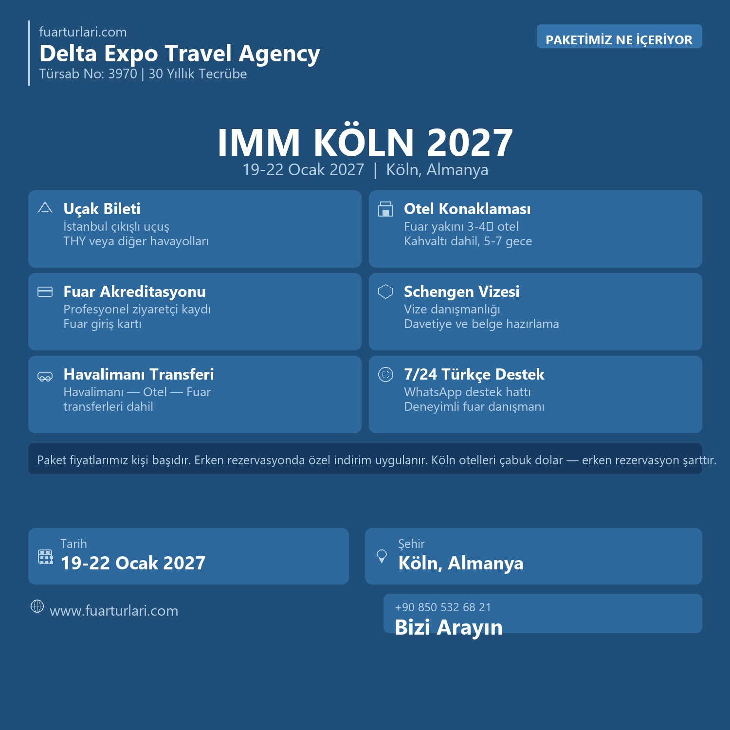 IMM Cologne Köln 2027 - Fuar Salonu