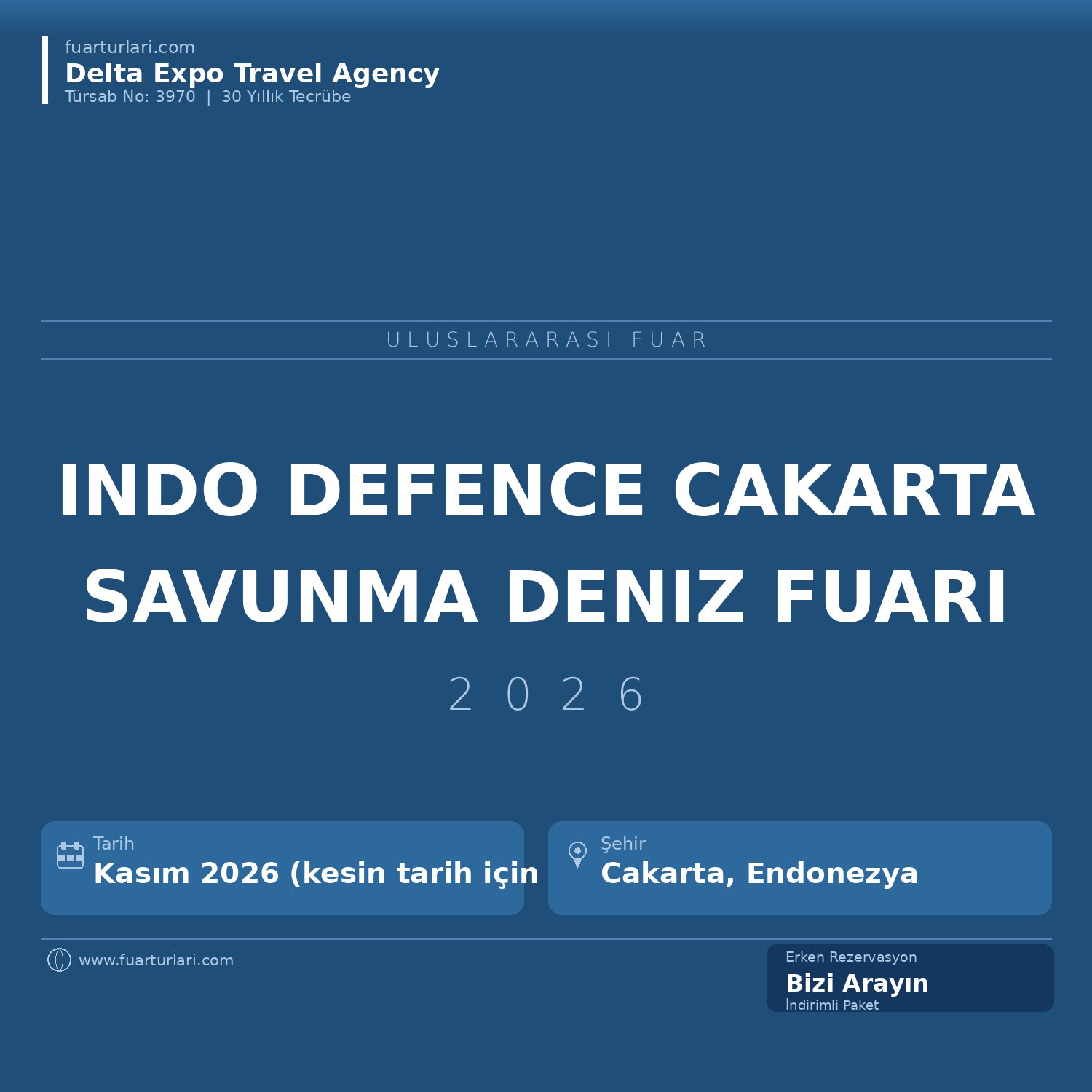 Indo Defence 2026 — Cakarta Uluslararası Savunma ve Denizcilik Fuarı - Fuar Salonu