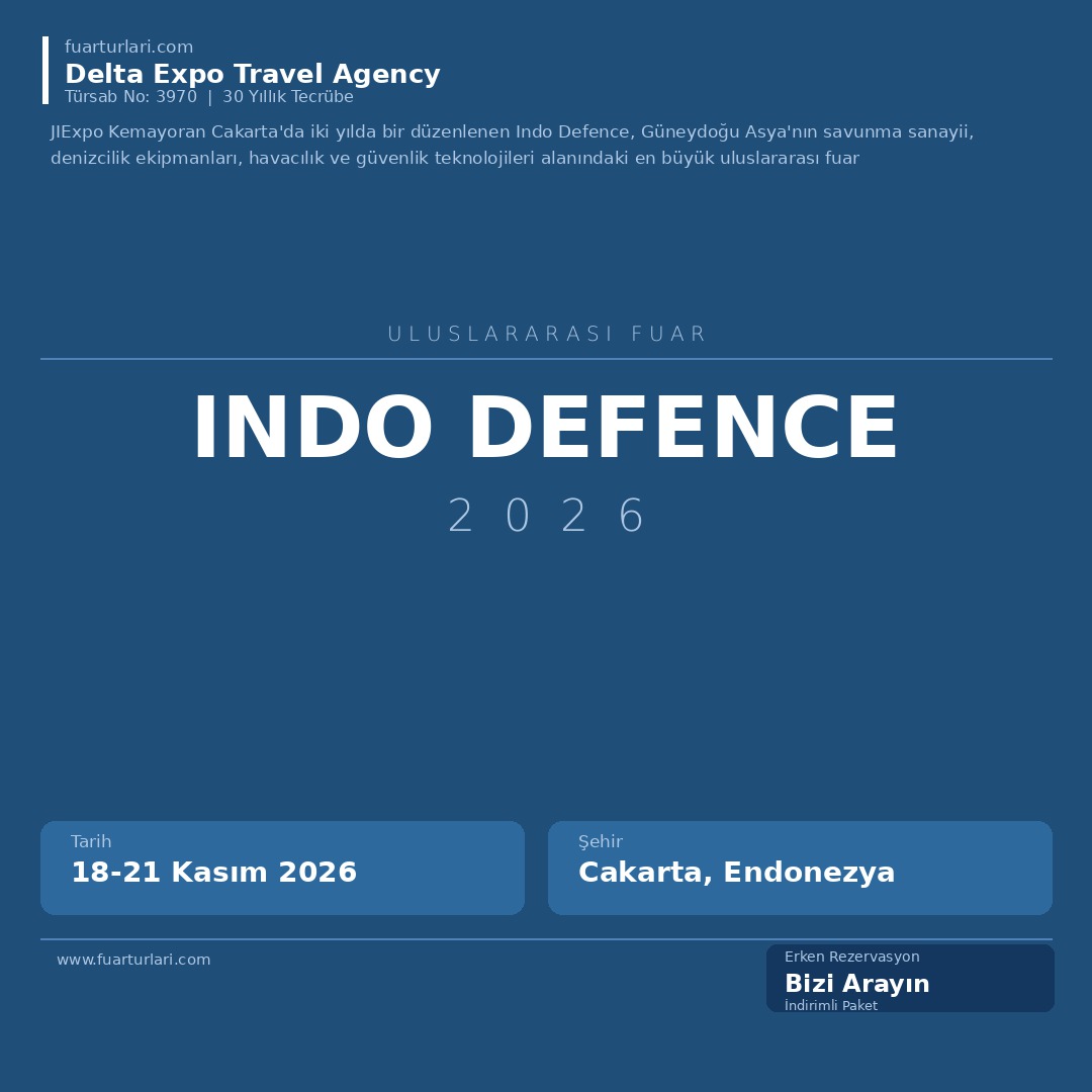 Indo Defence 2026 - Fuar Salonu