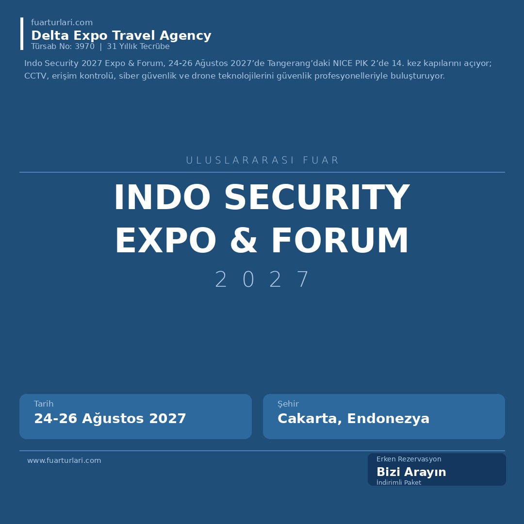 Indo Security 2027 Expo & Forum - Fuar Salonu