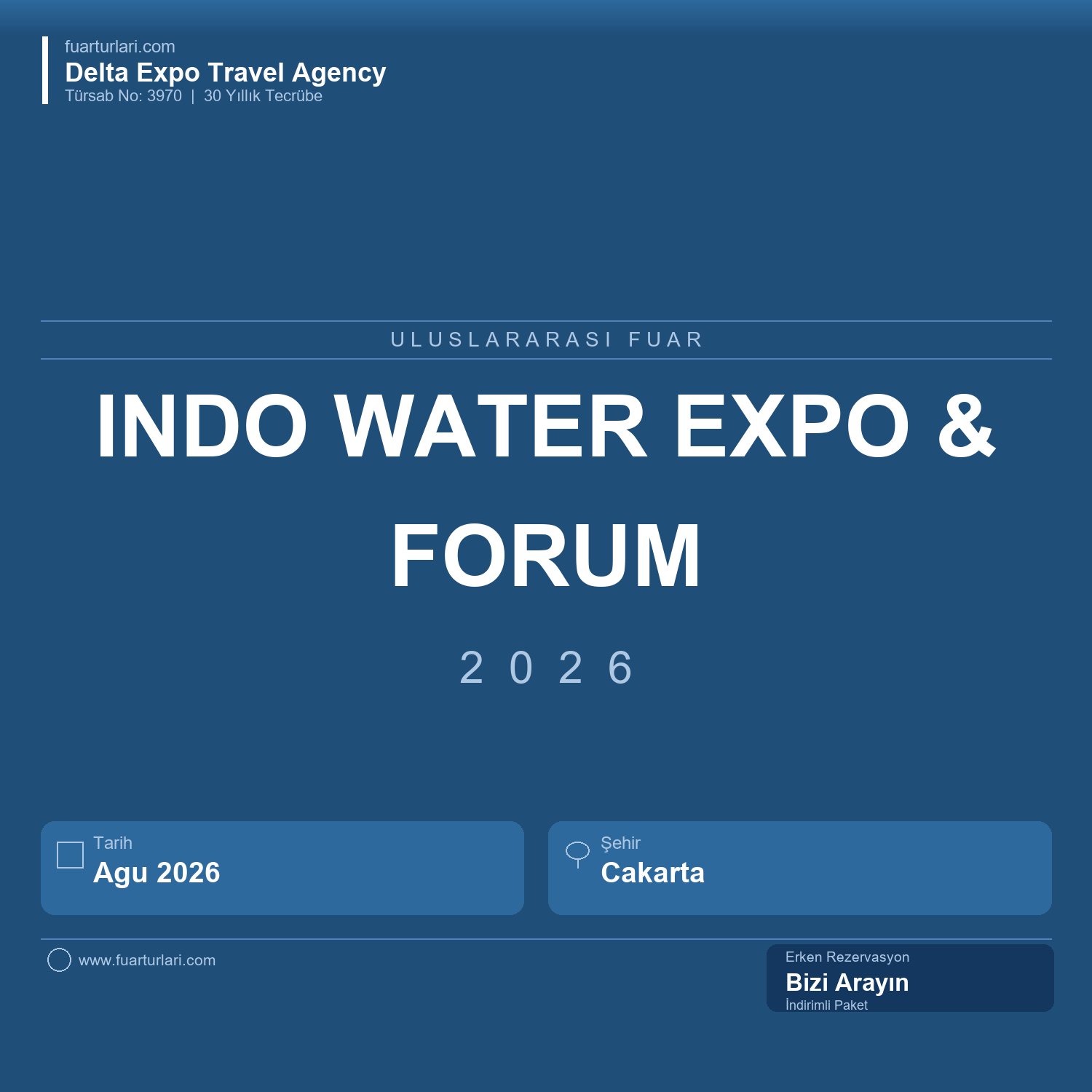 Indo Water 2026 Expo & Forum - Fuar Salonu