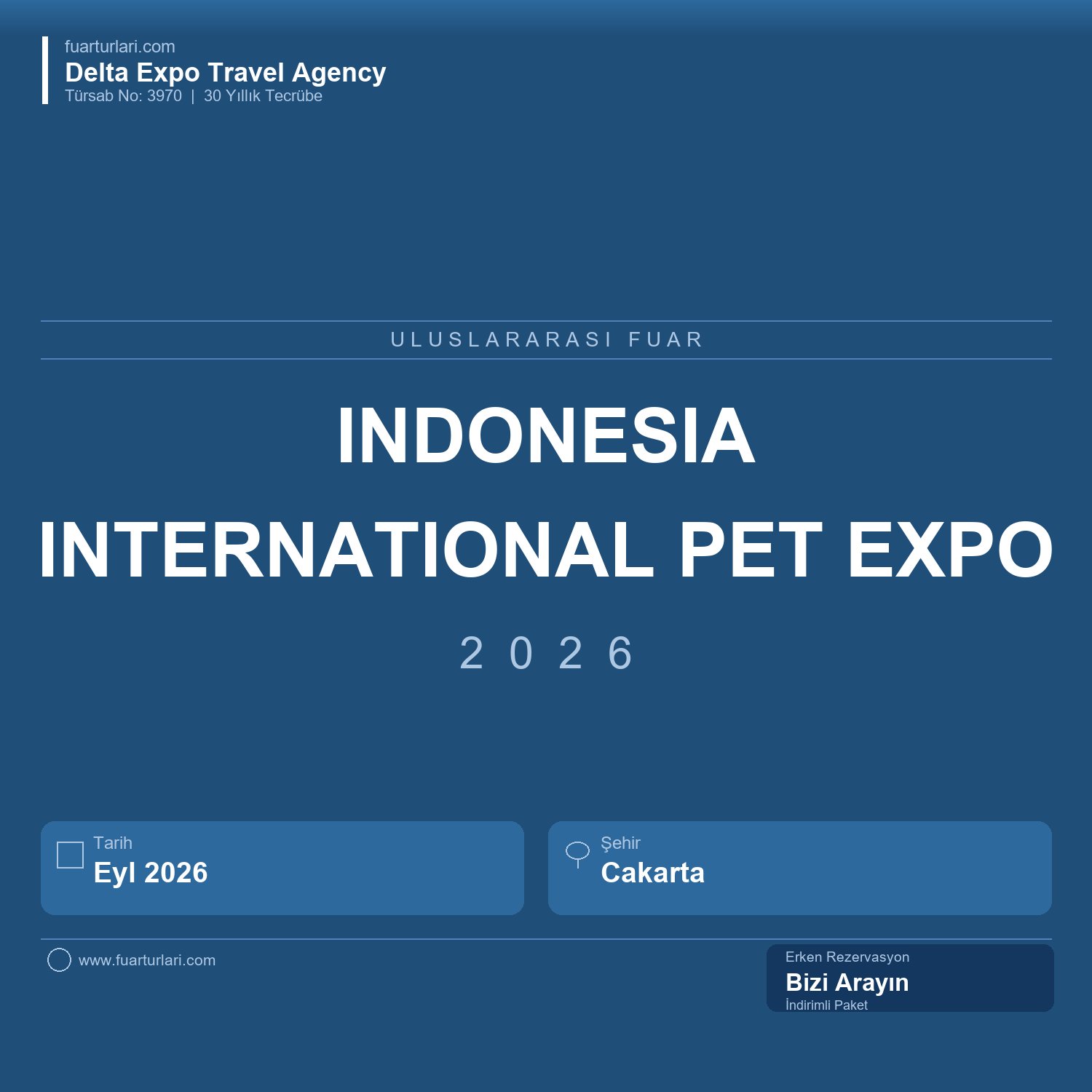 Indonesia International Pet Expo 2026 - Fuar Salonu