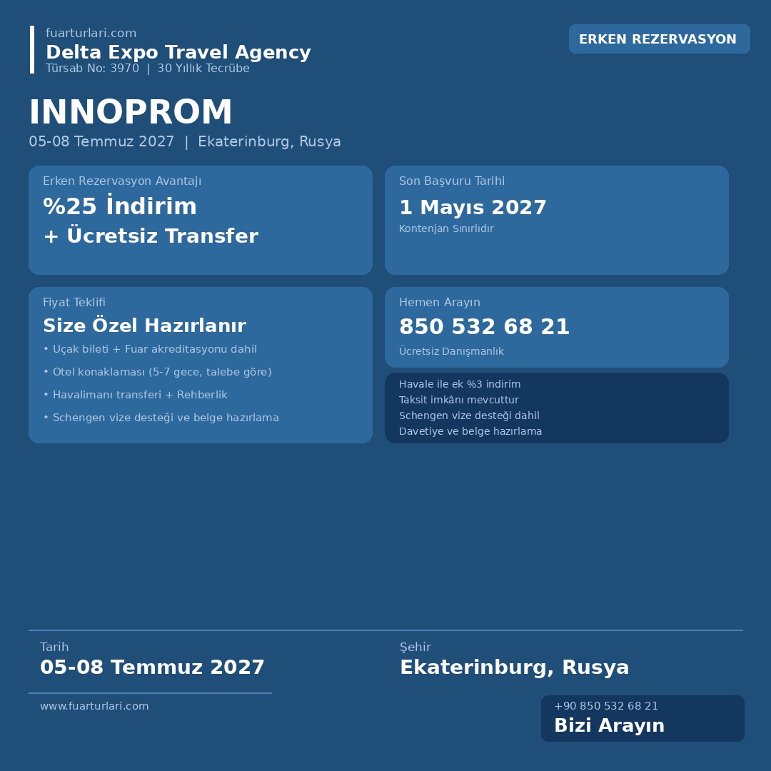 Innoprom 2027 - Fuar Salonu