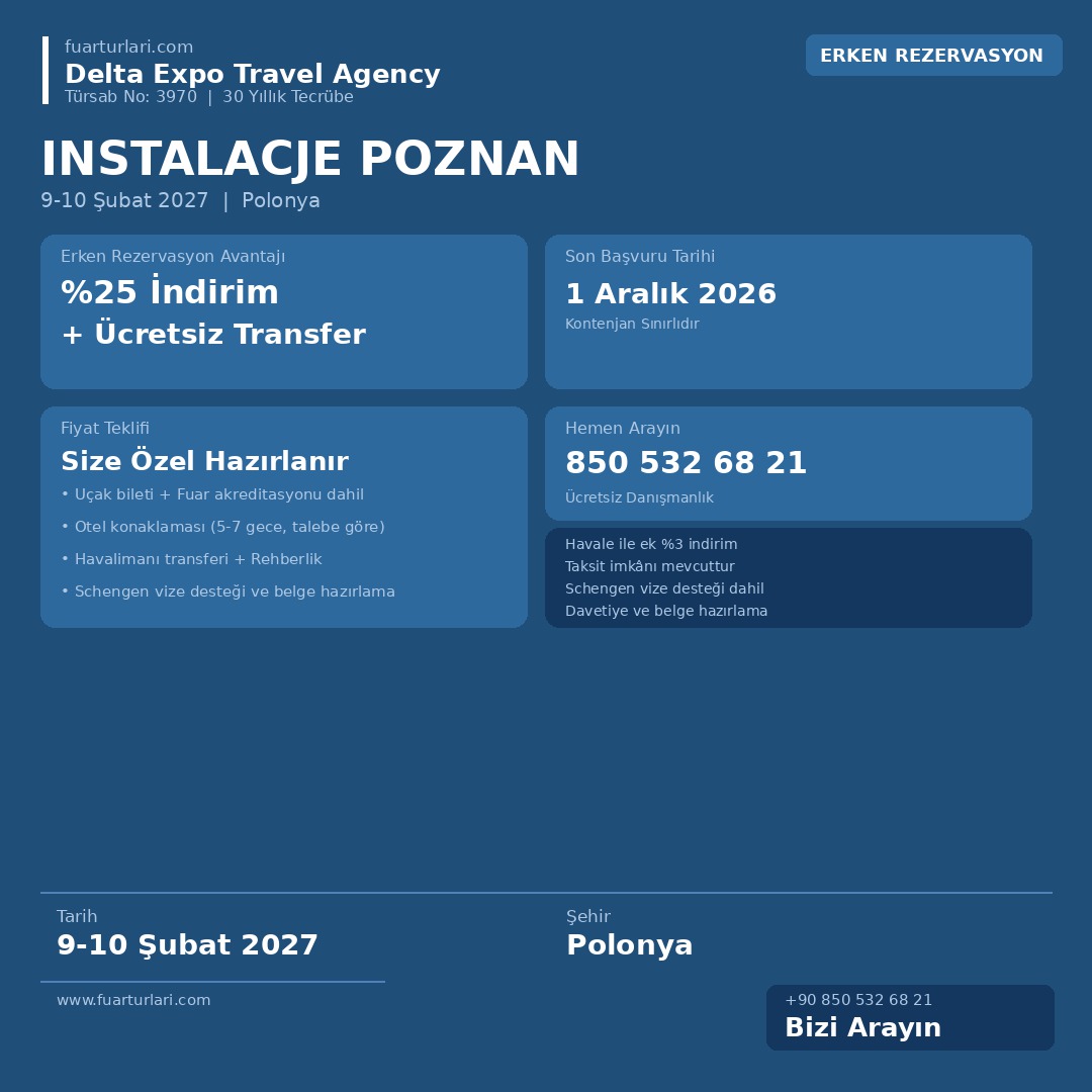 Instalacje Poznan 2027 - Fuar Salonu