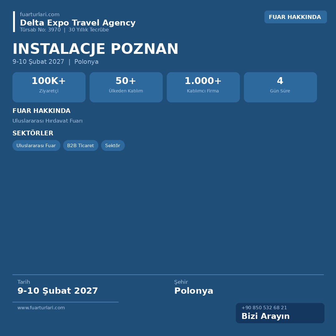 Instalacje Poznan 2027 - Fuar Salonu