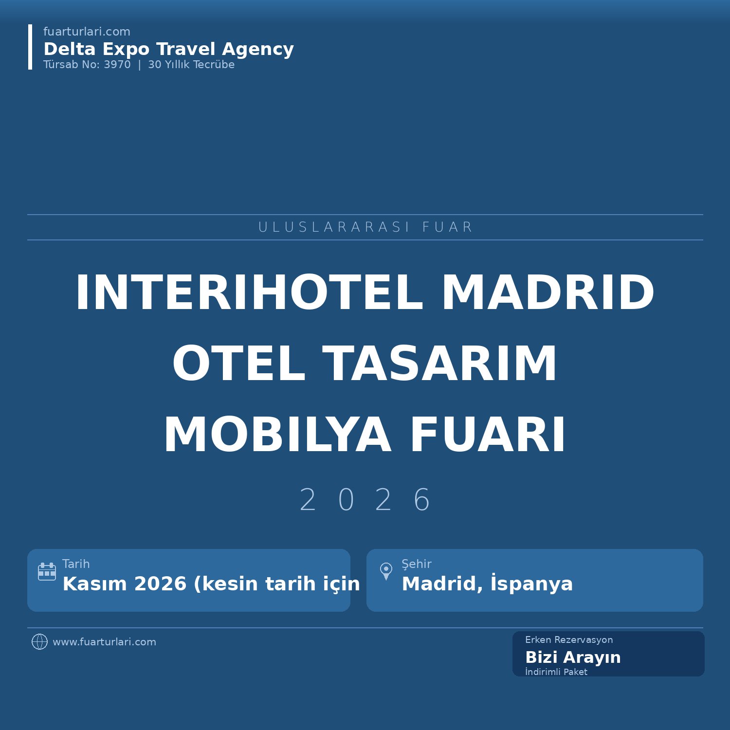 Interihotel 2026 — Madrid Otel ve Konaklama Tasarım Fuarı - Fuar Salonu