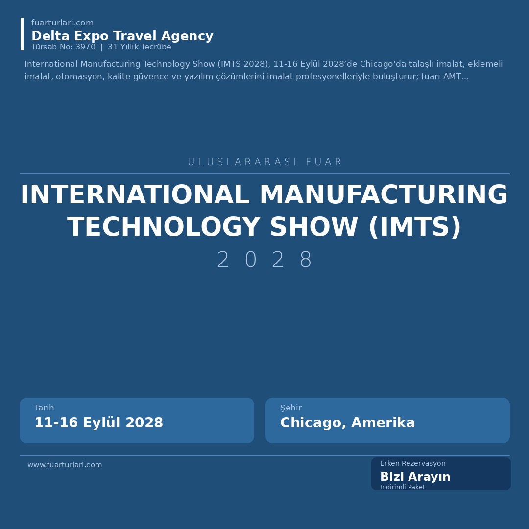 International Manufacturing Technology Show (IMTS 2028) - Fuar Salonu