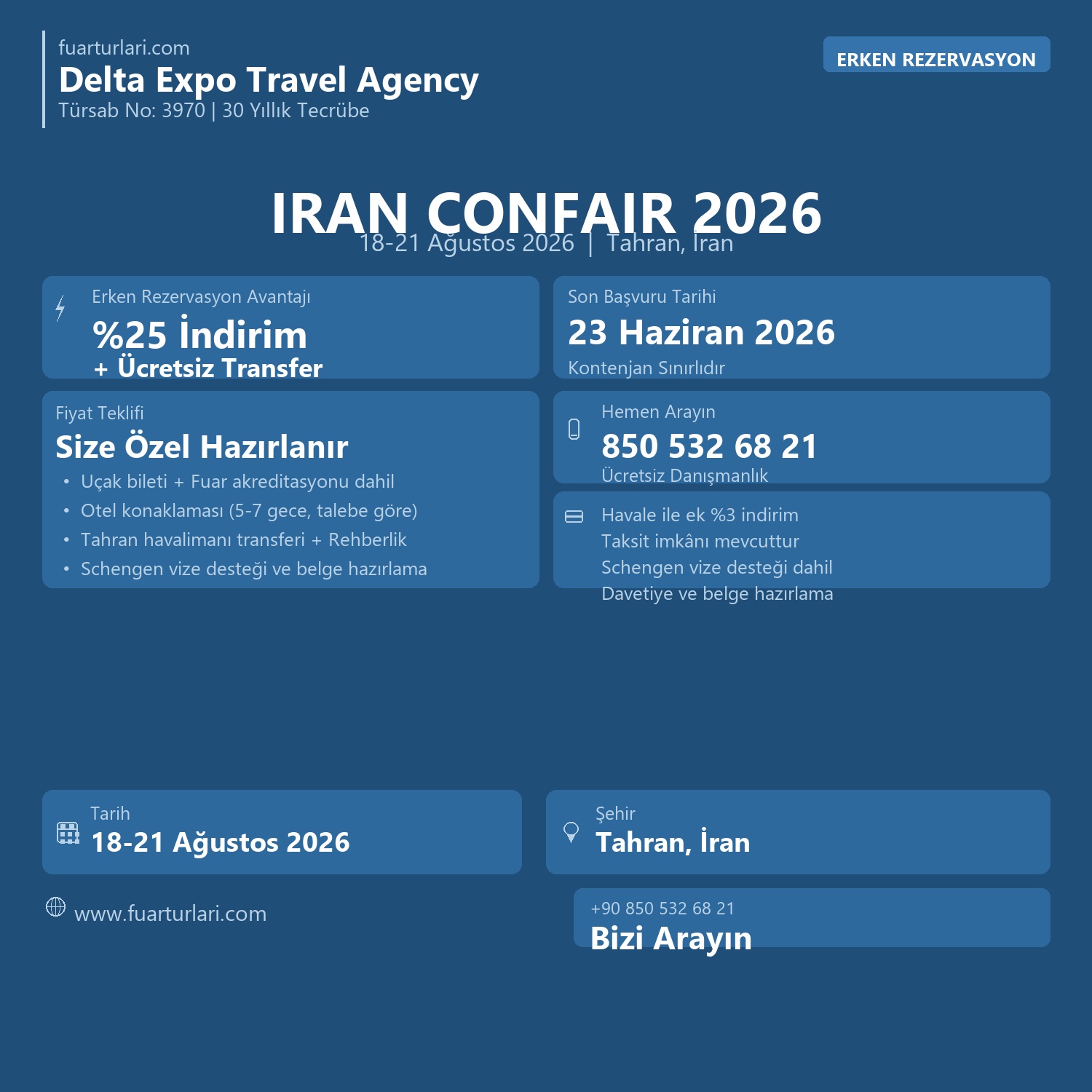 Iran Confair 2026 Tahran - Fuar Salonu