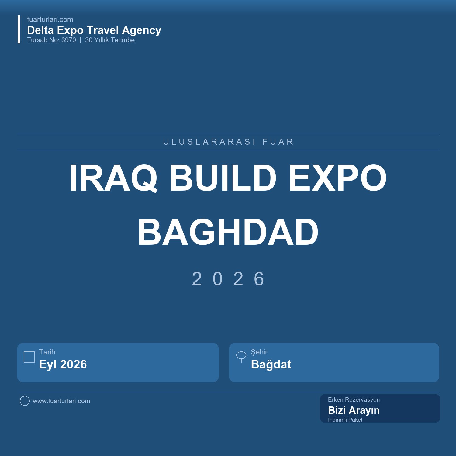 Iraq Build Expo Baghdad 2026 - Fuar Salonu