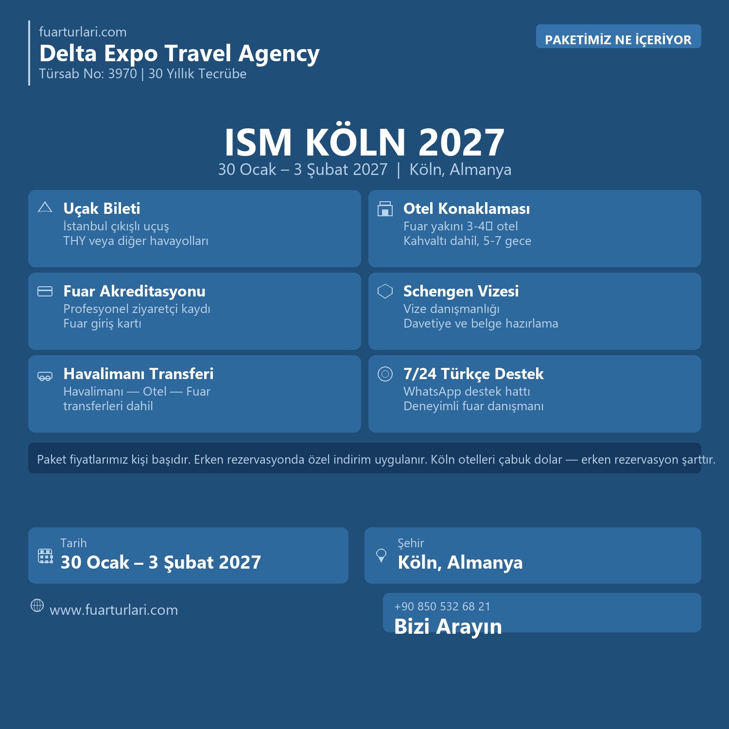 ISM Köln 2027 - Fuar Salonu