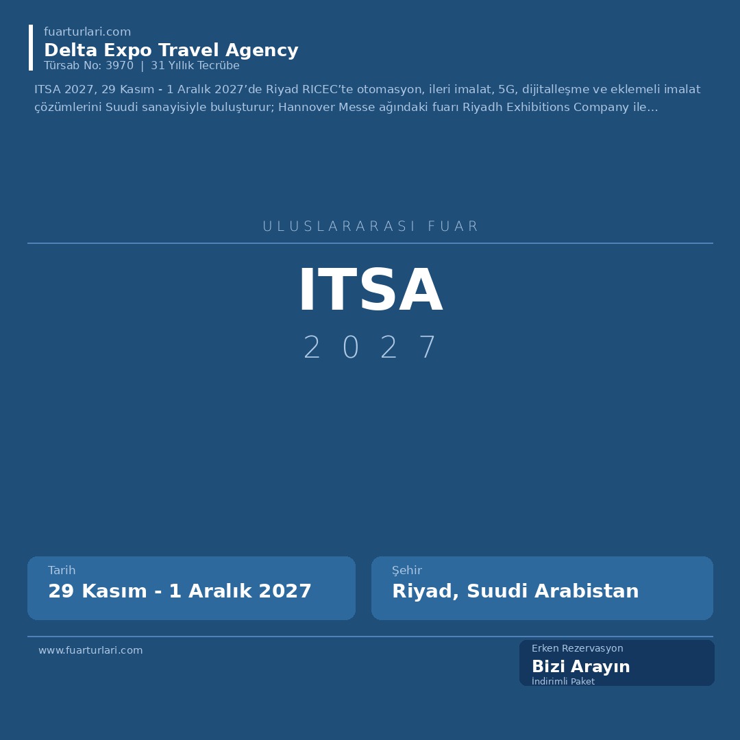ITSA 2027 - Fuar Salonu