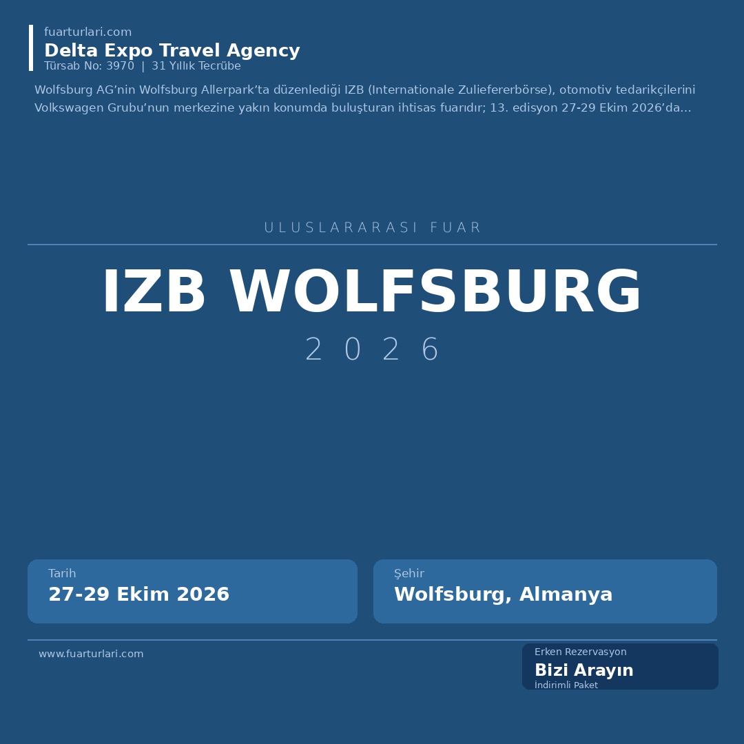 IZB Wolfsburg 2026 - Fuar Salonu