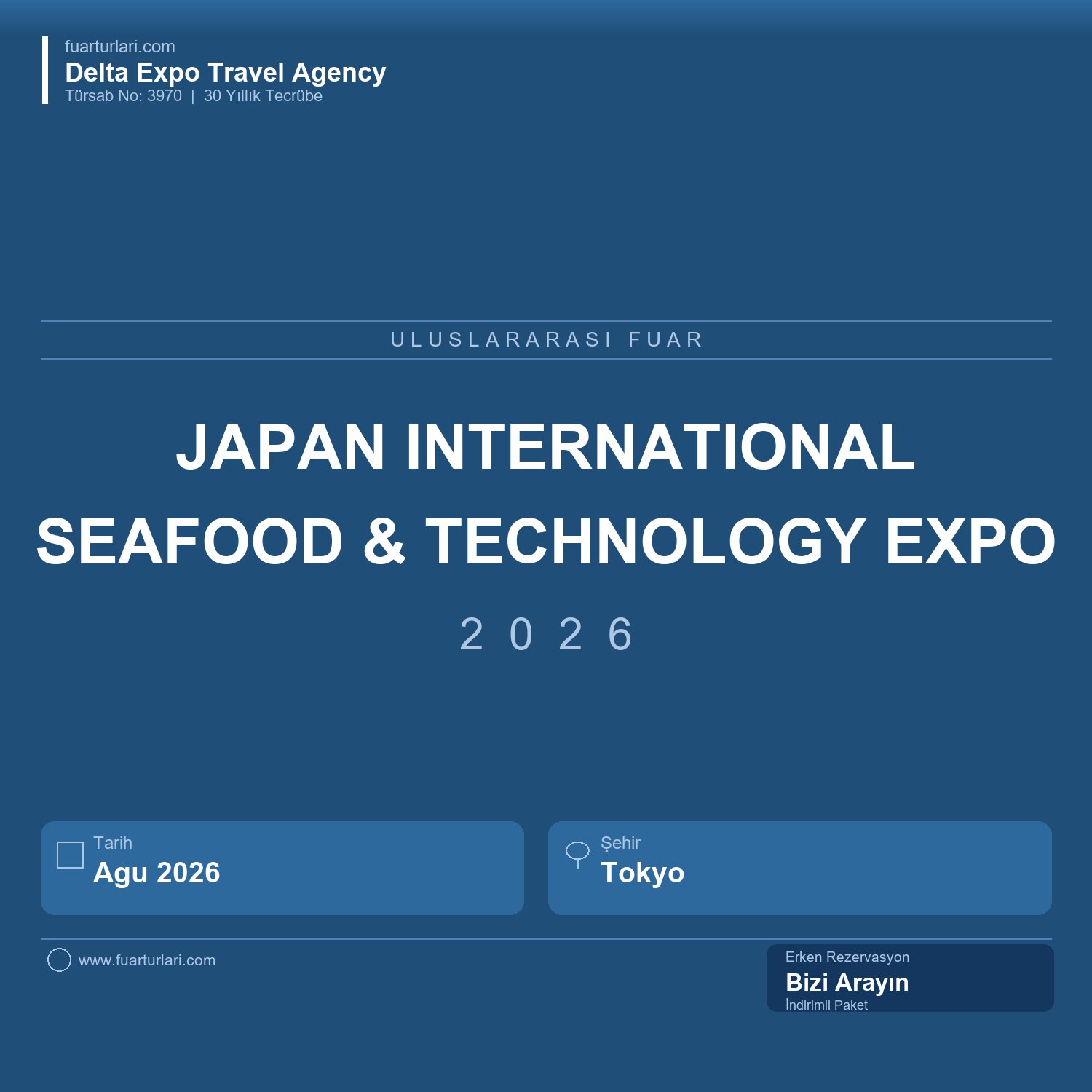Japan International Seafood & Technology Expo 2026 - Fuar Salonu