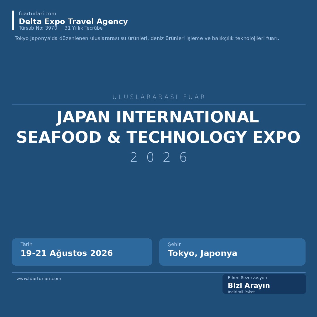 Japan International Seafood & Technology Expo 2026 - Fuar Salonu