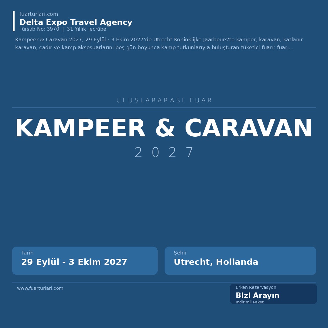 Kampeer & Caravan 2027 - Fuar Salonu