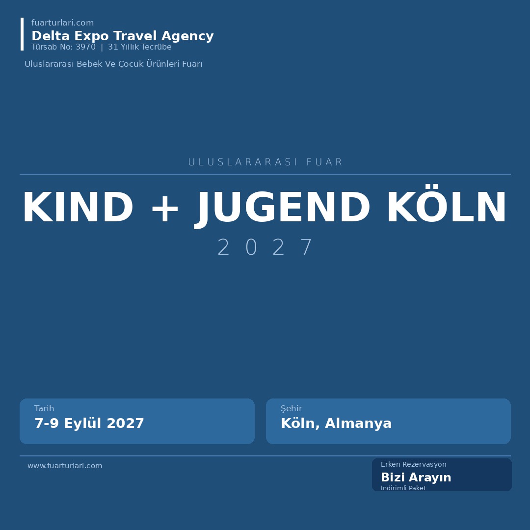 Kind + Jugend 2027 Köln - Fuar Salonu