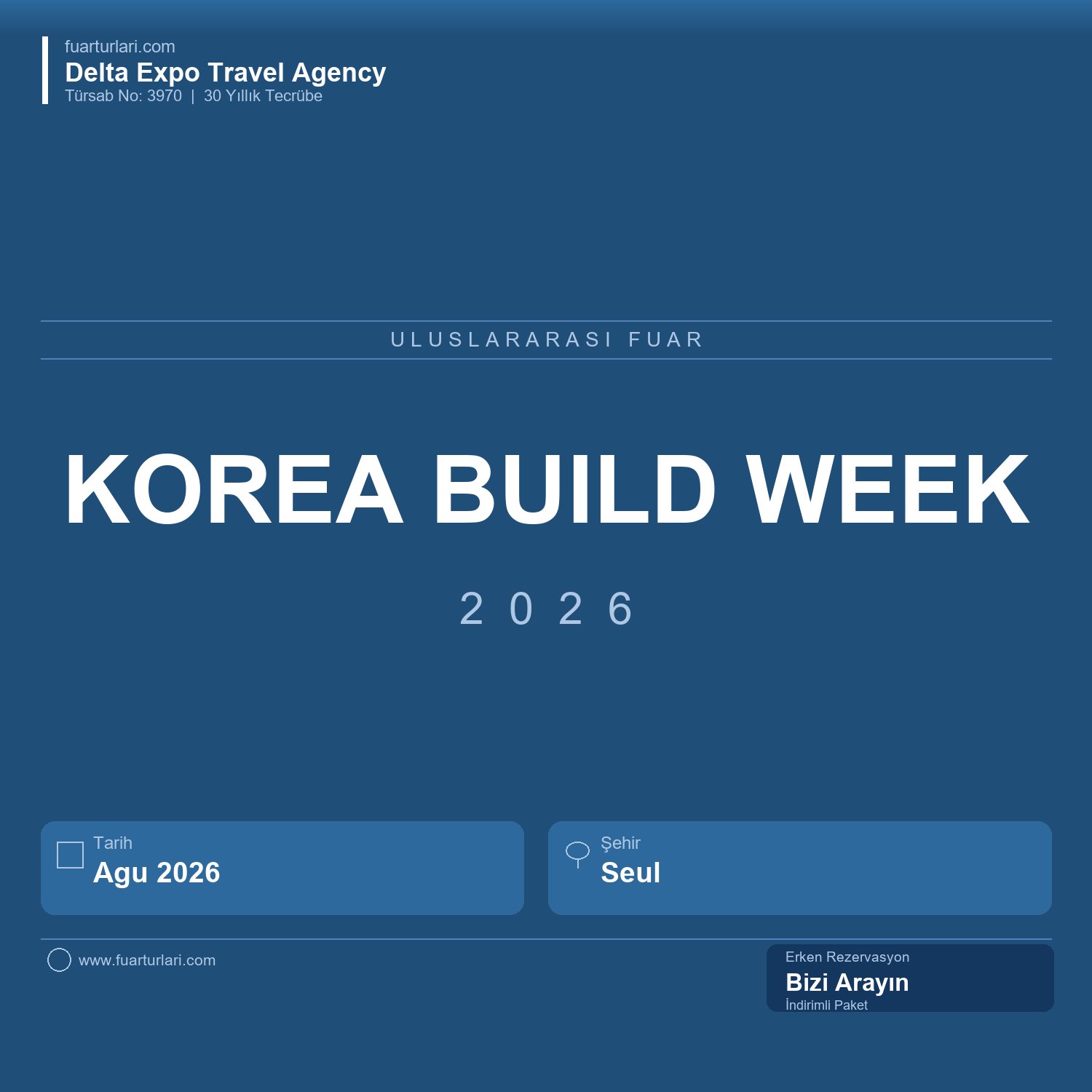 Korea Build Week 2026 - Fuar Salonu