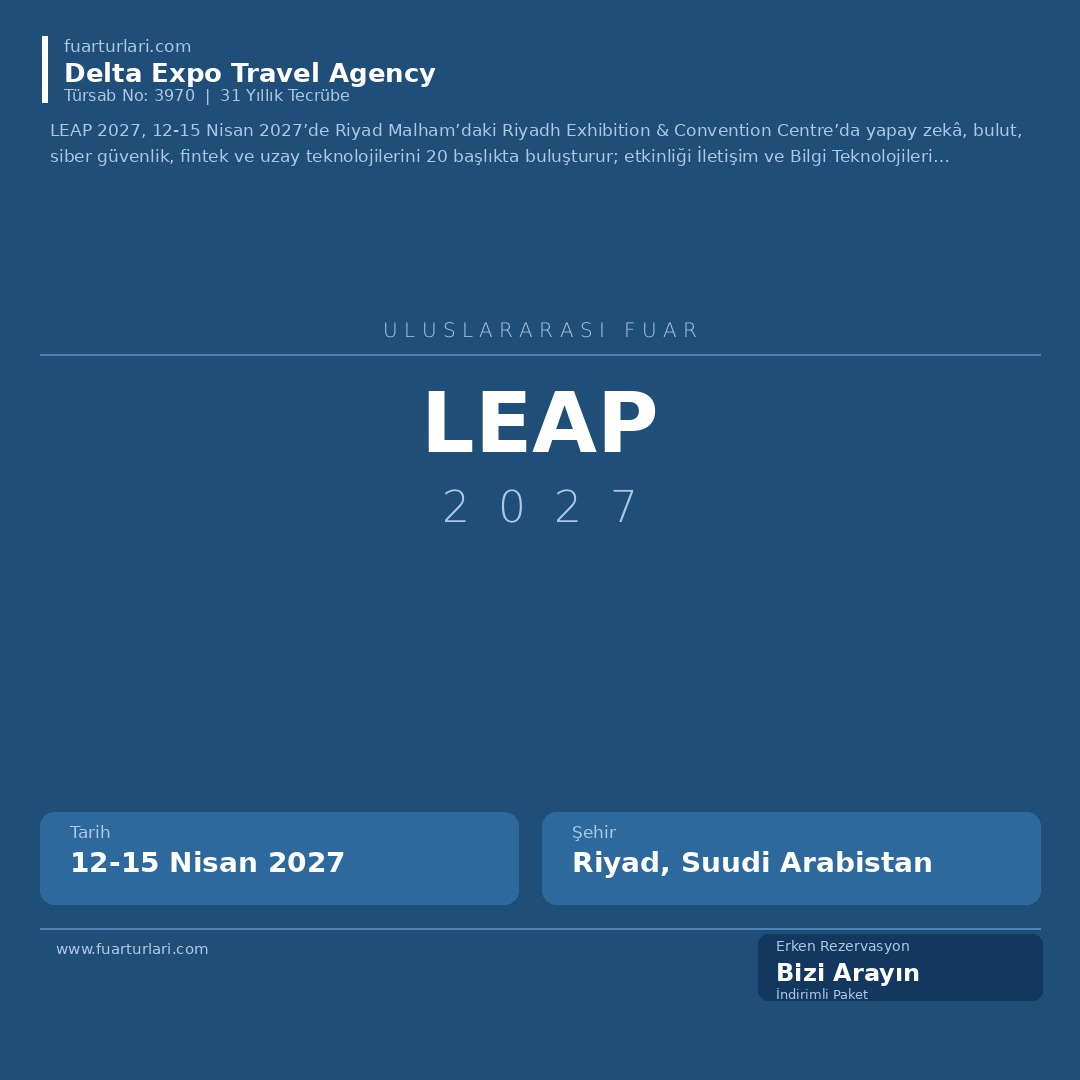 LEAP 2027 - Fuar Salonu