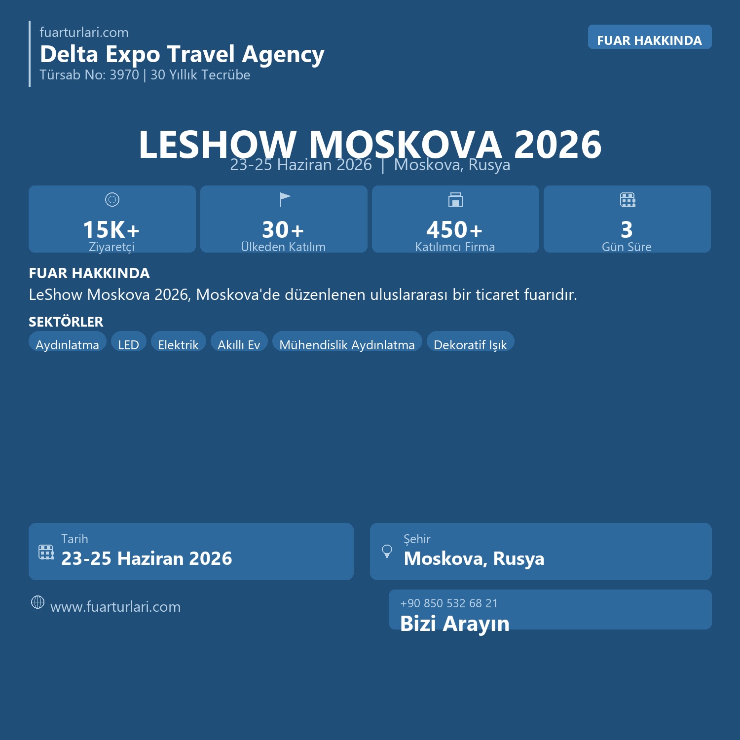 LeShow Moskova 2026 - Fuar Salonu