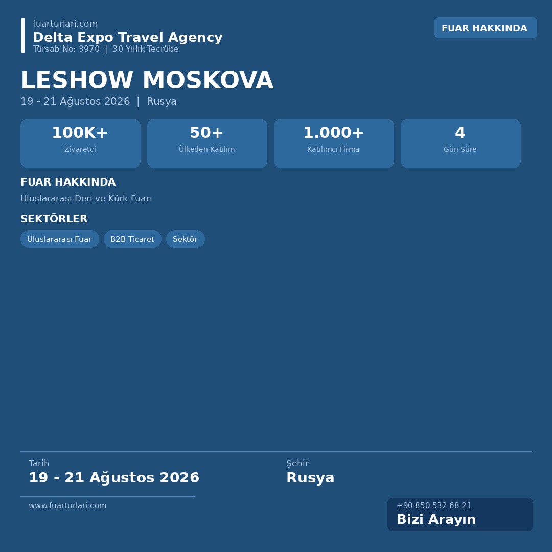 LeShow Moskova 2026 - Fuar Salonu
