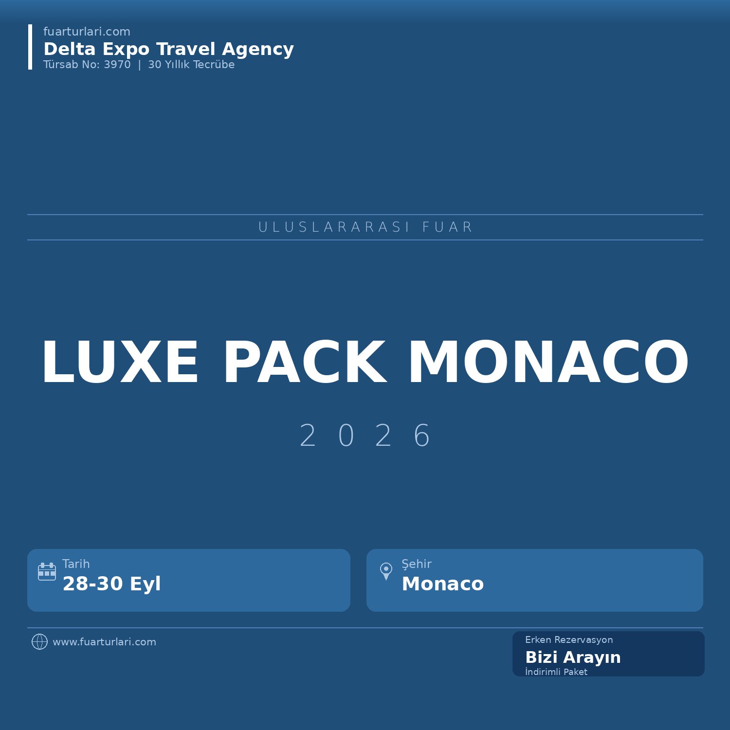 Luxe Pack Monaco 2026 - Fuar Salonu