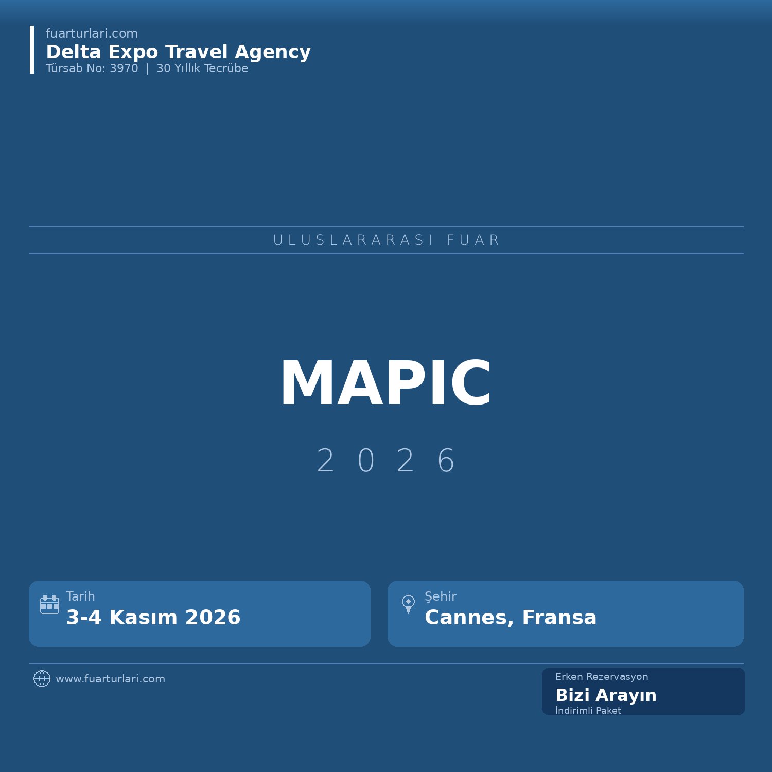 MAPIC 2026 - Fuar Salonu