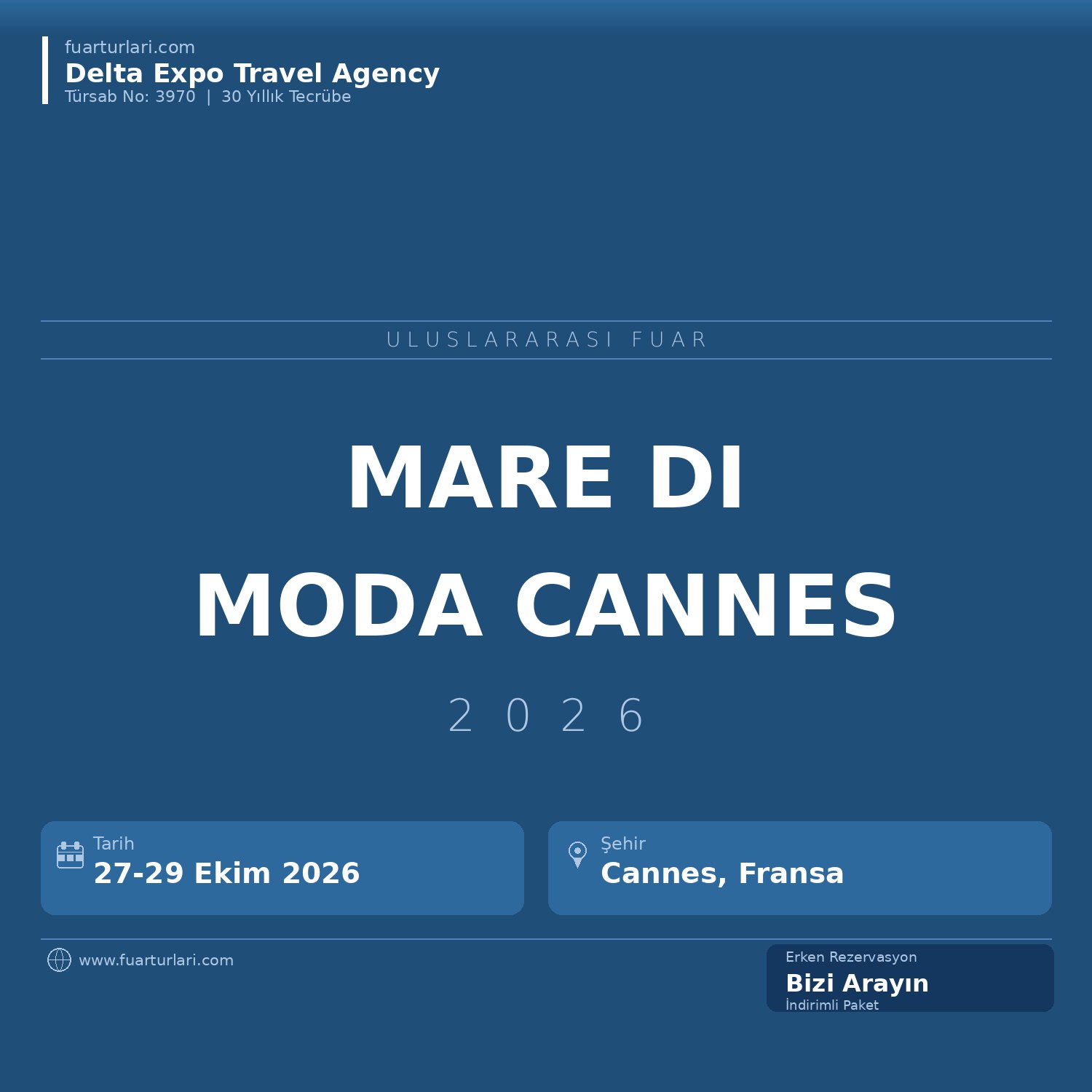Mare di Moda Cannes 2026 - Fuar Salonu