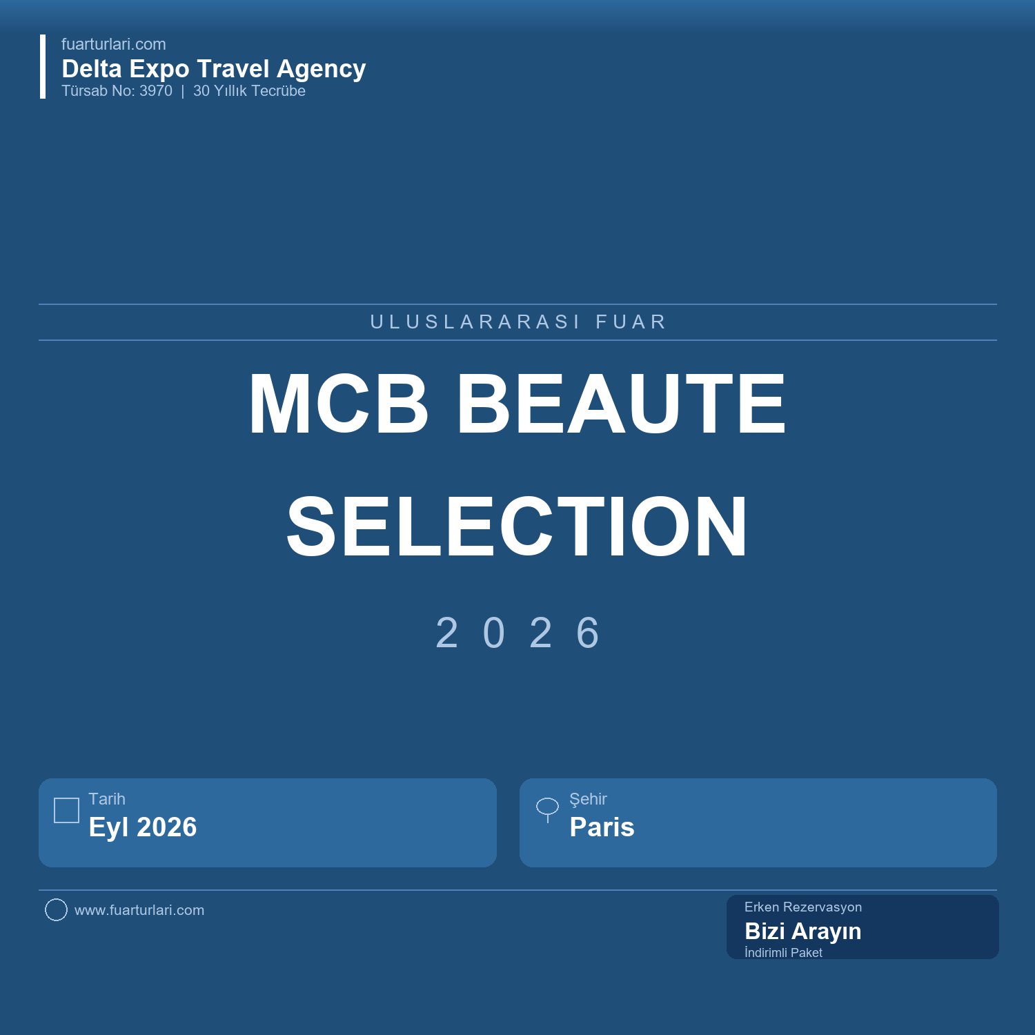 MCB by Beaute Selection Paris 2026 - Fuar Salonu