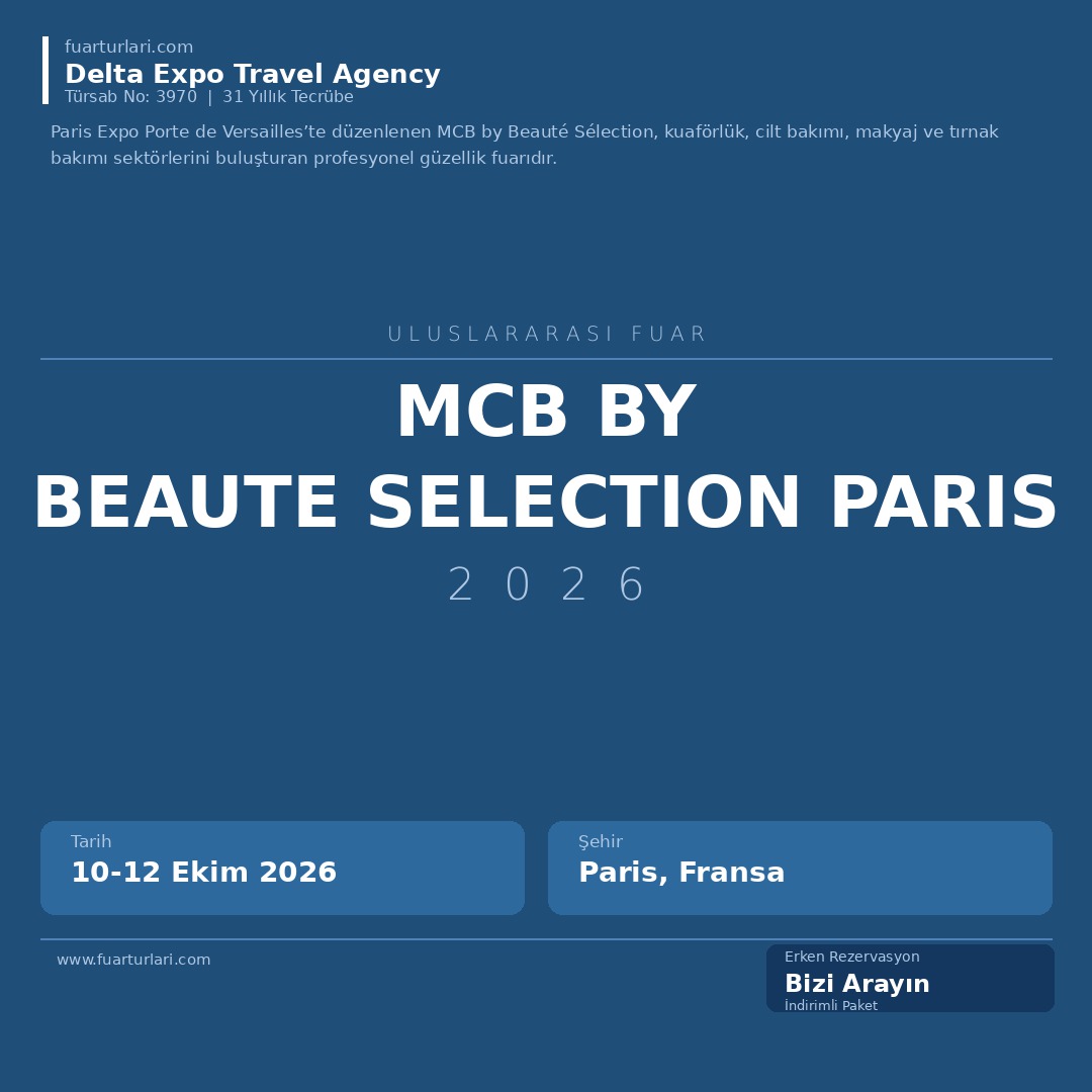MCB by Beaute Selection Paris 2026 - Fuar Salonu