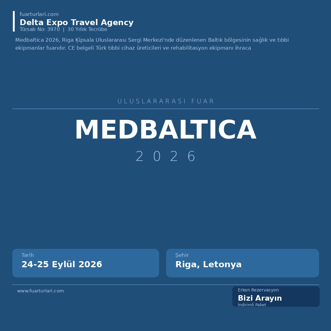 Medbaltica 2026 - Fuar Salonu