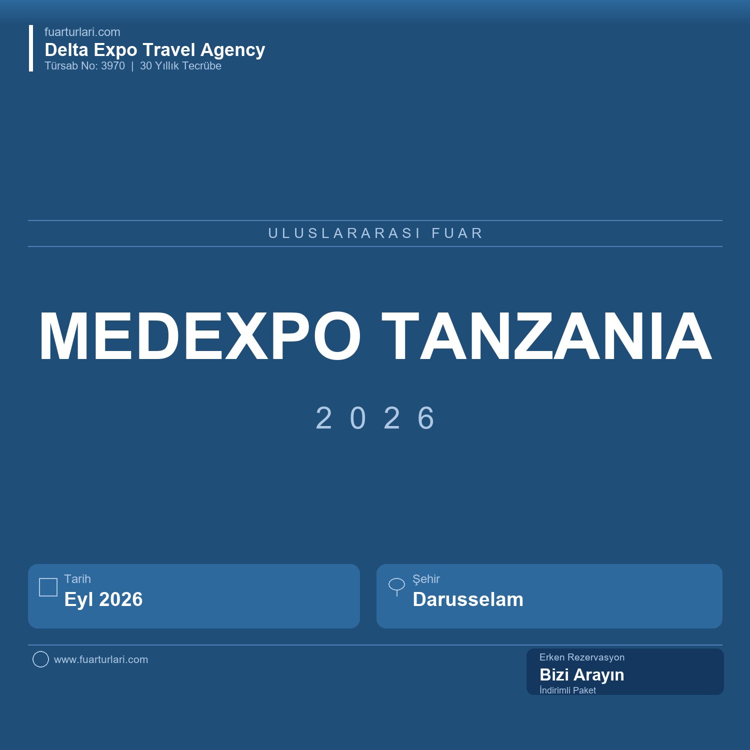 Medexpo Tanzania 2026 - Fuar Salonu