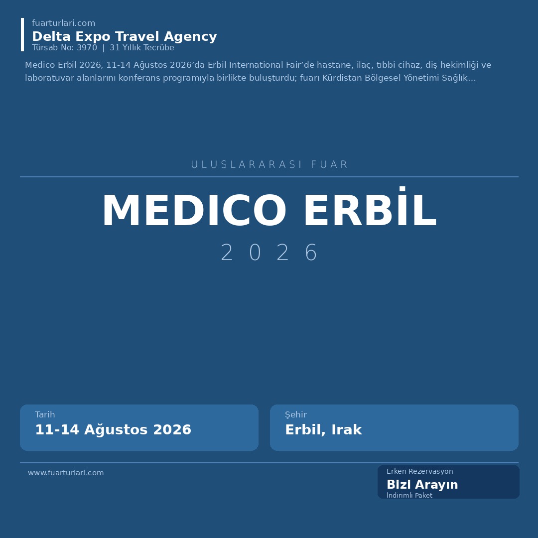 Medico Erbil 2026 - Fuar Salonu