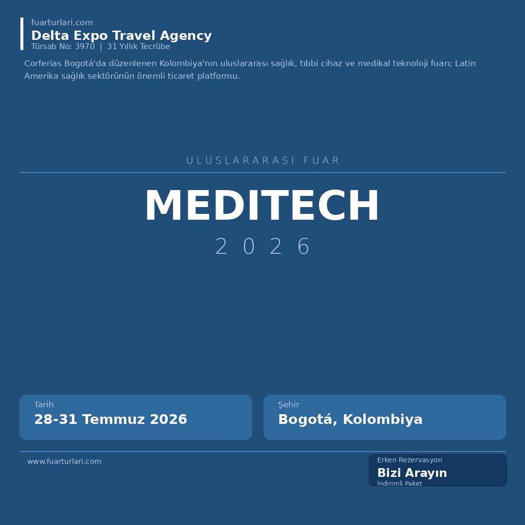 Meditech 2026 - Fuar Salonu