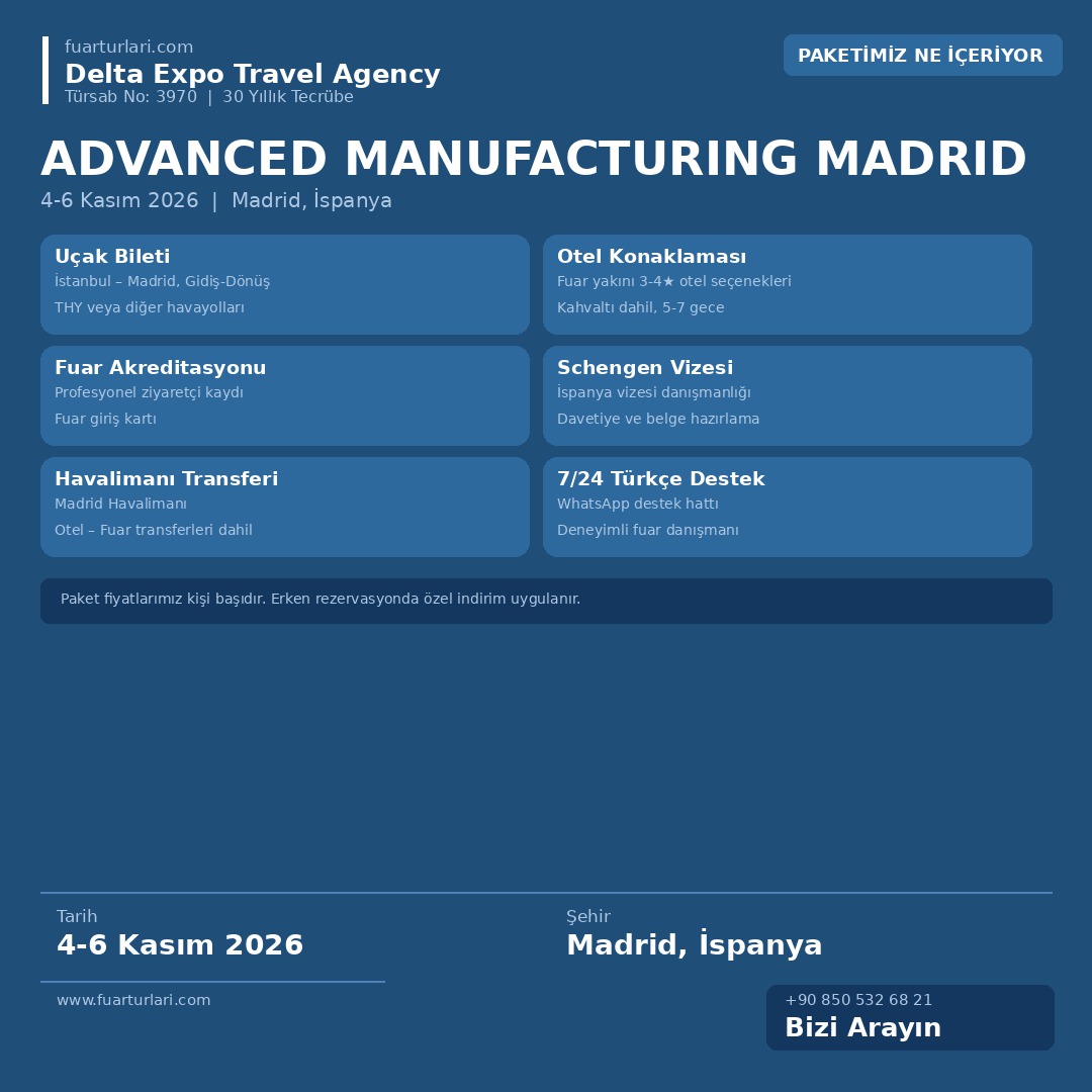 Advanced Manufacturing Madrid 2026 - Fuar Salonu