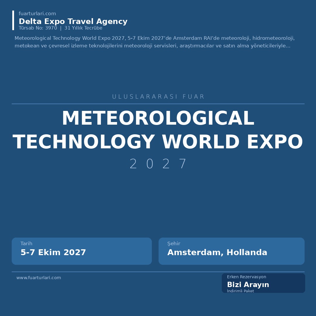 Meteorological Technology World Expo 2027 - Fuar Salonu