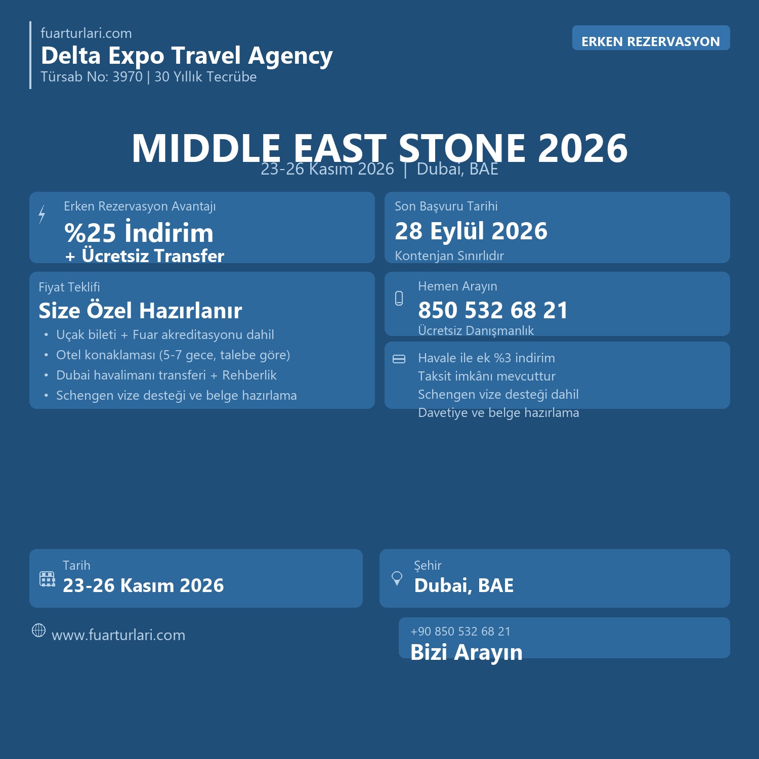 Middle East Stone Dubai 2026 - Fuar Salonu