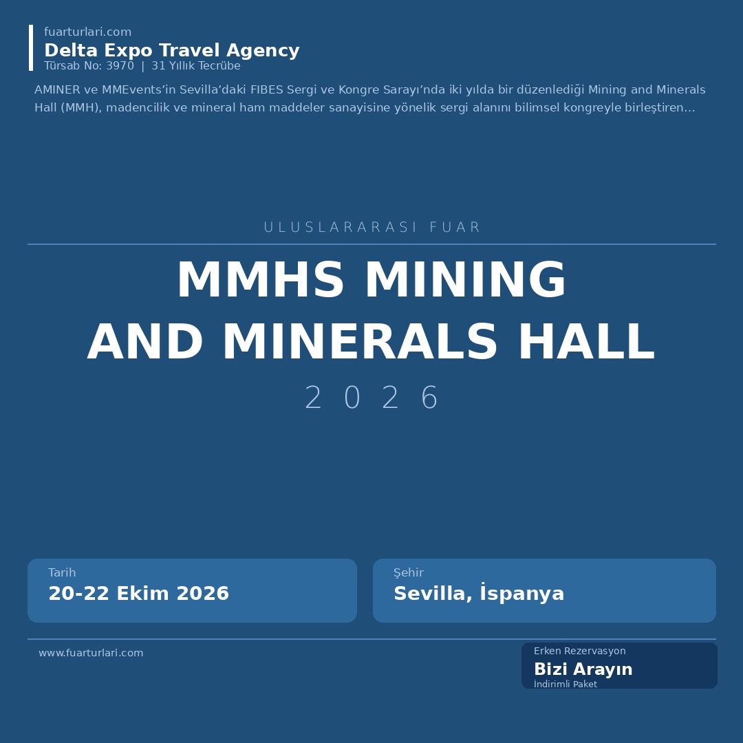 MMHS Mining and Minerals Hall 2026 - Fuar Salonu