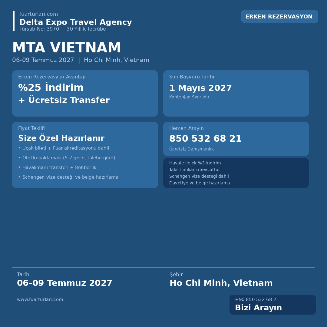 MTA Vietnam 2027 - Fuar Salonu