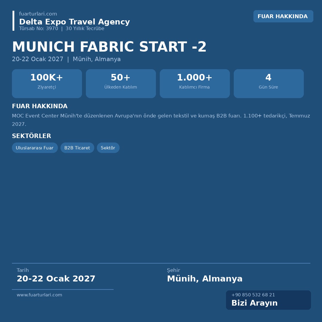 Munich Fabric Start 2027-2 - Fuar Salonu