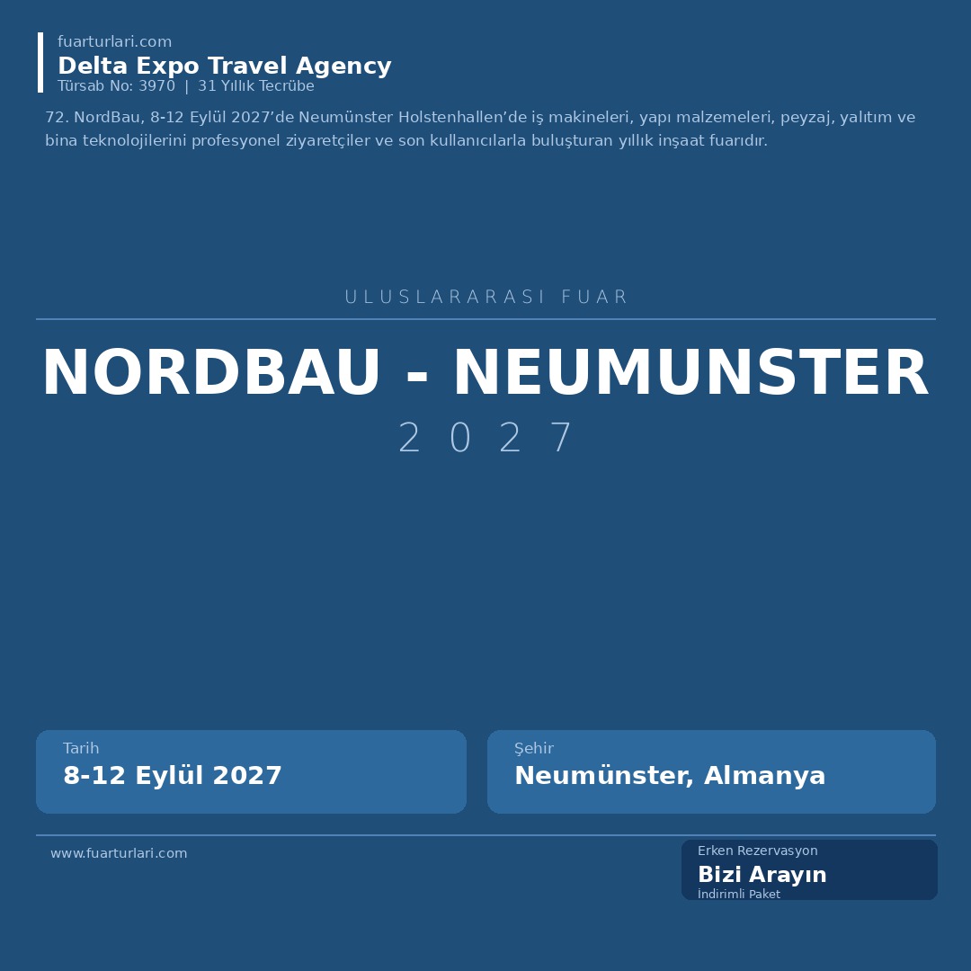 NordBau 2027 - Neumunster - Fuar Salonu