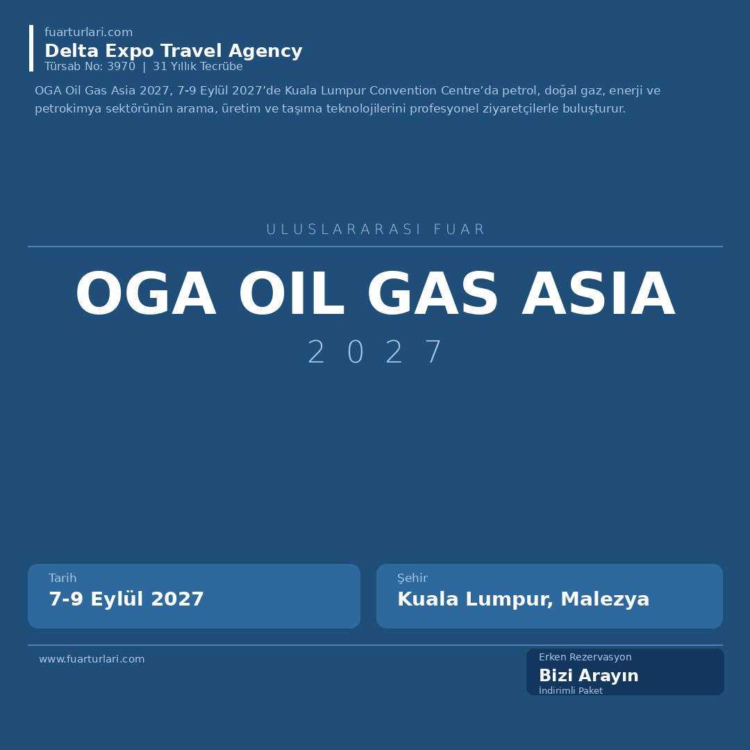 OGA Oil Gas Asia 2027 - Fuar Salonu