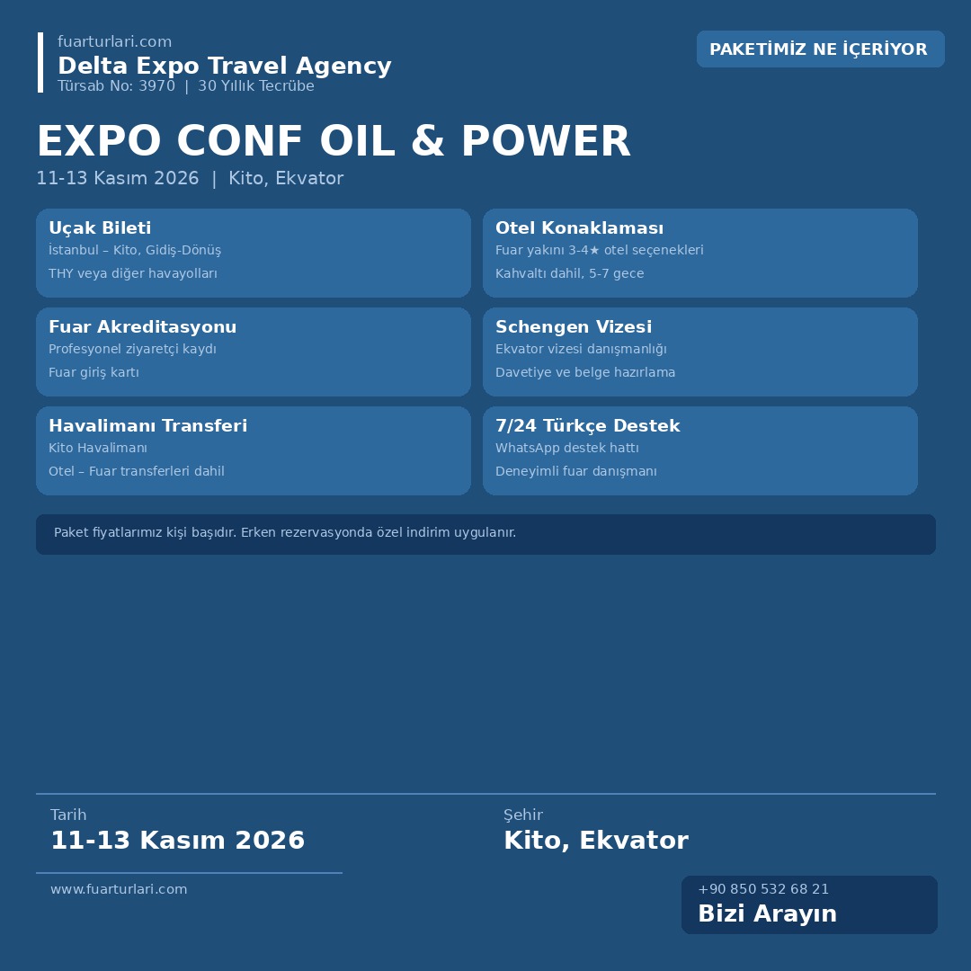 Expo Conf Oil & Power 2026 - Fuar Salonu