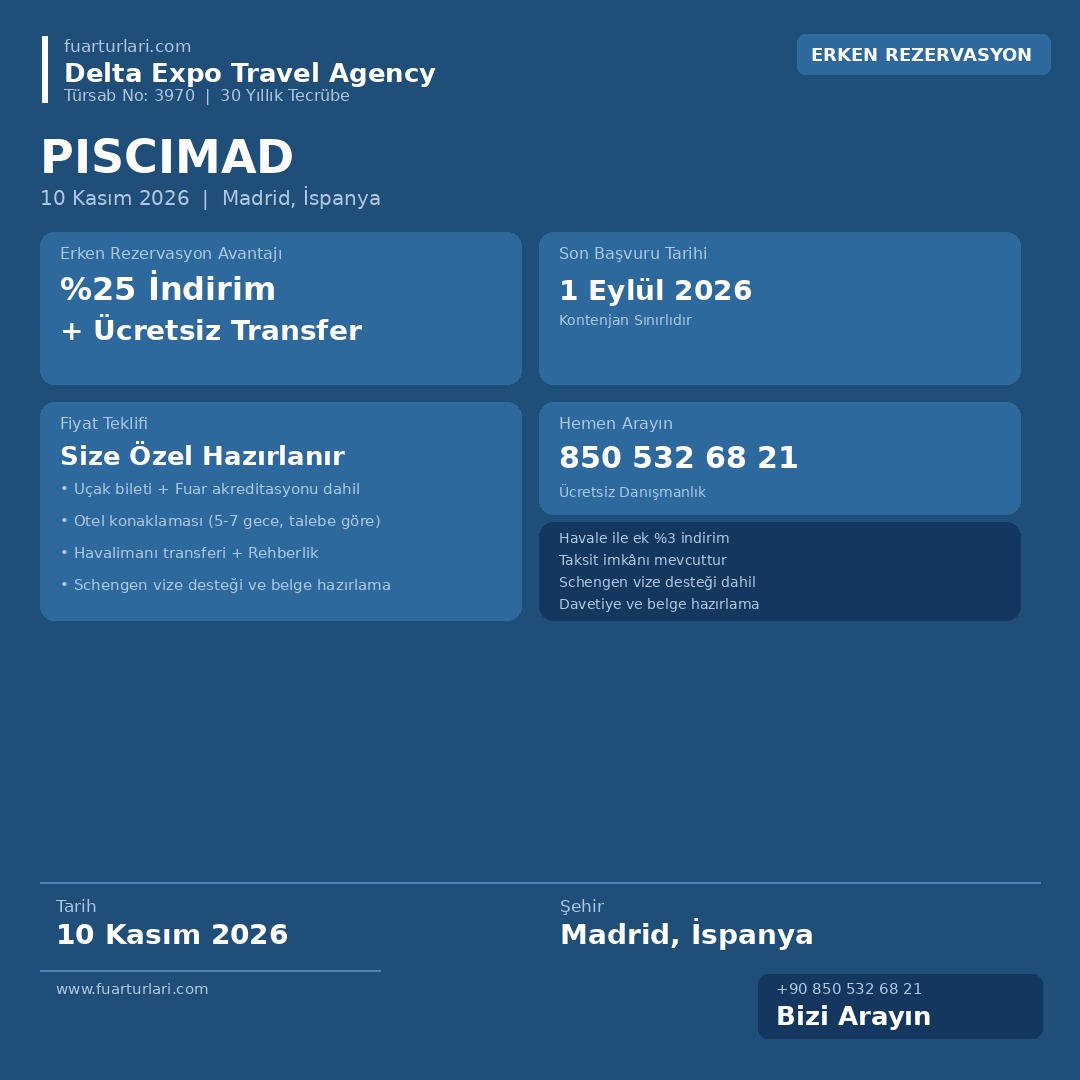 Piscimad 2026 - Fuar Salonu