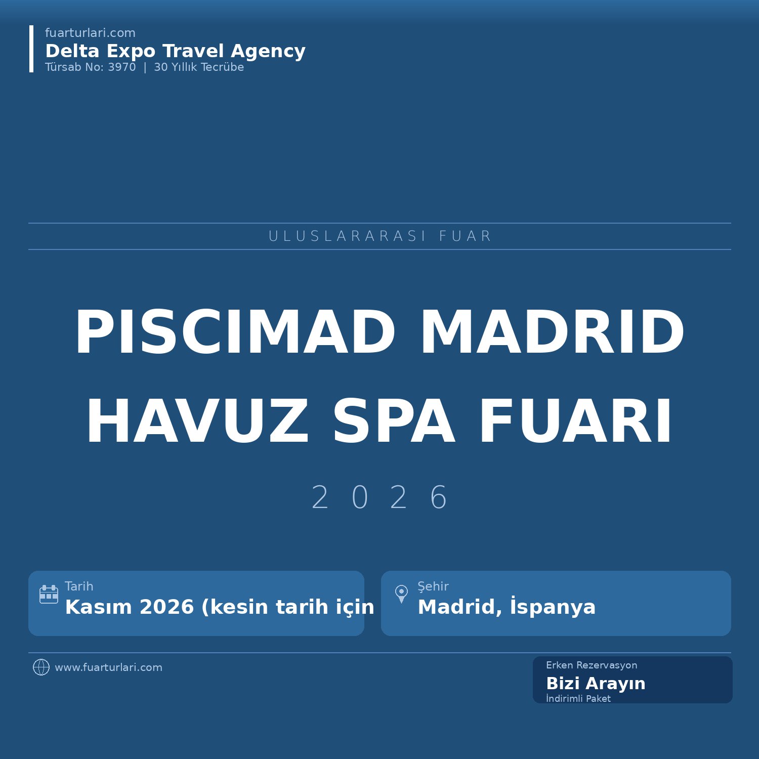 Piscimad 2026 — Madrid Yüzme Havuzu ve Spa Fuarı - Fuar Salonu