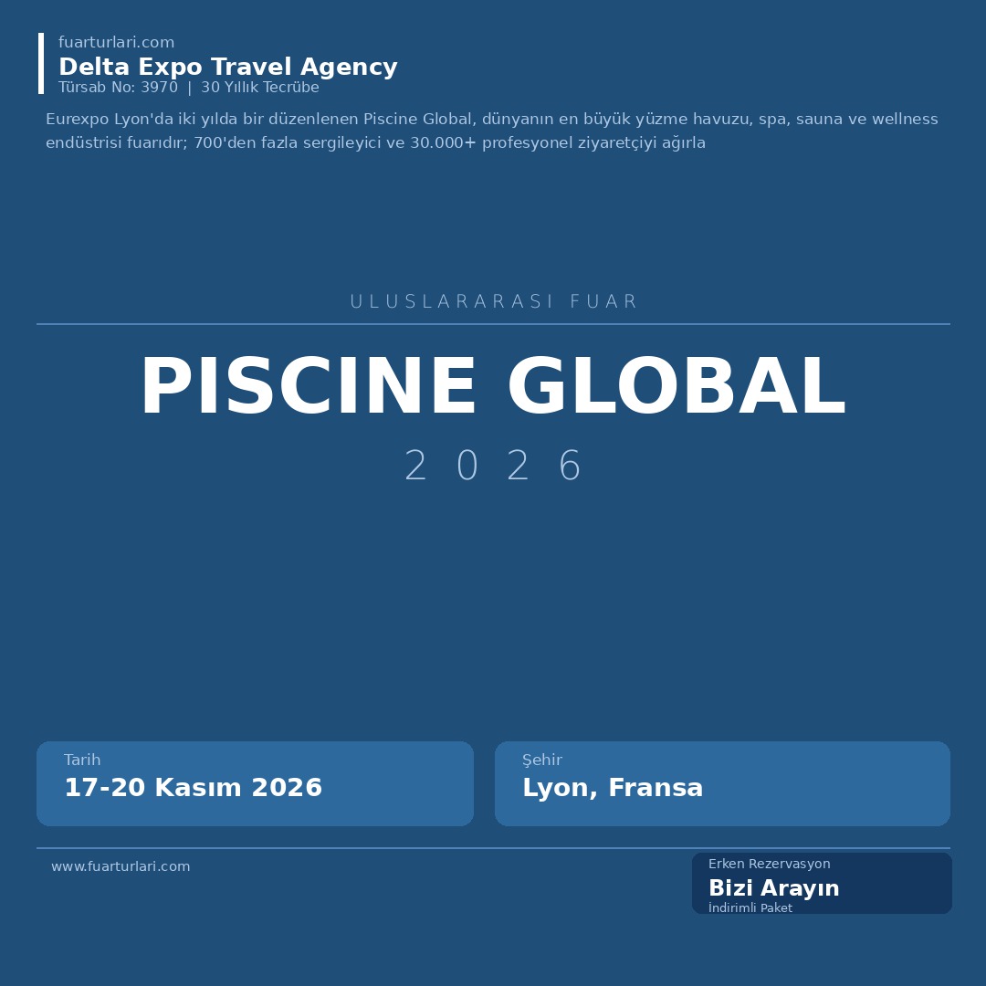 Piscine Global 2026 - Fuar Salonu