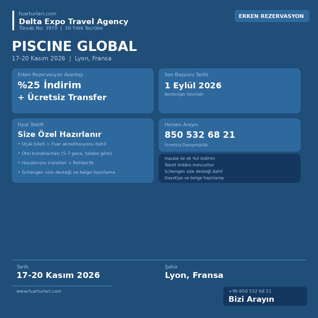 Piscine Global 2026 - Fuar Salonu