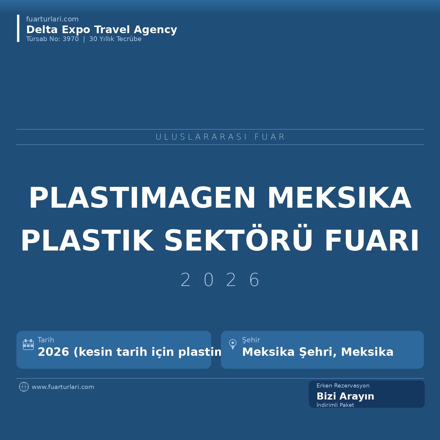 Plastimagen 2026 — Meksika Plastik Endüstrisi Fuarı - Fuar Salonu