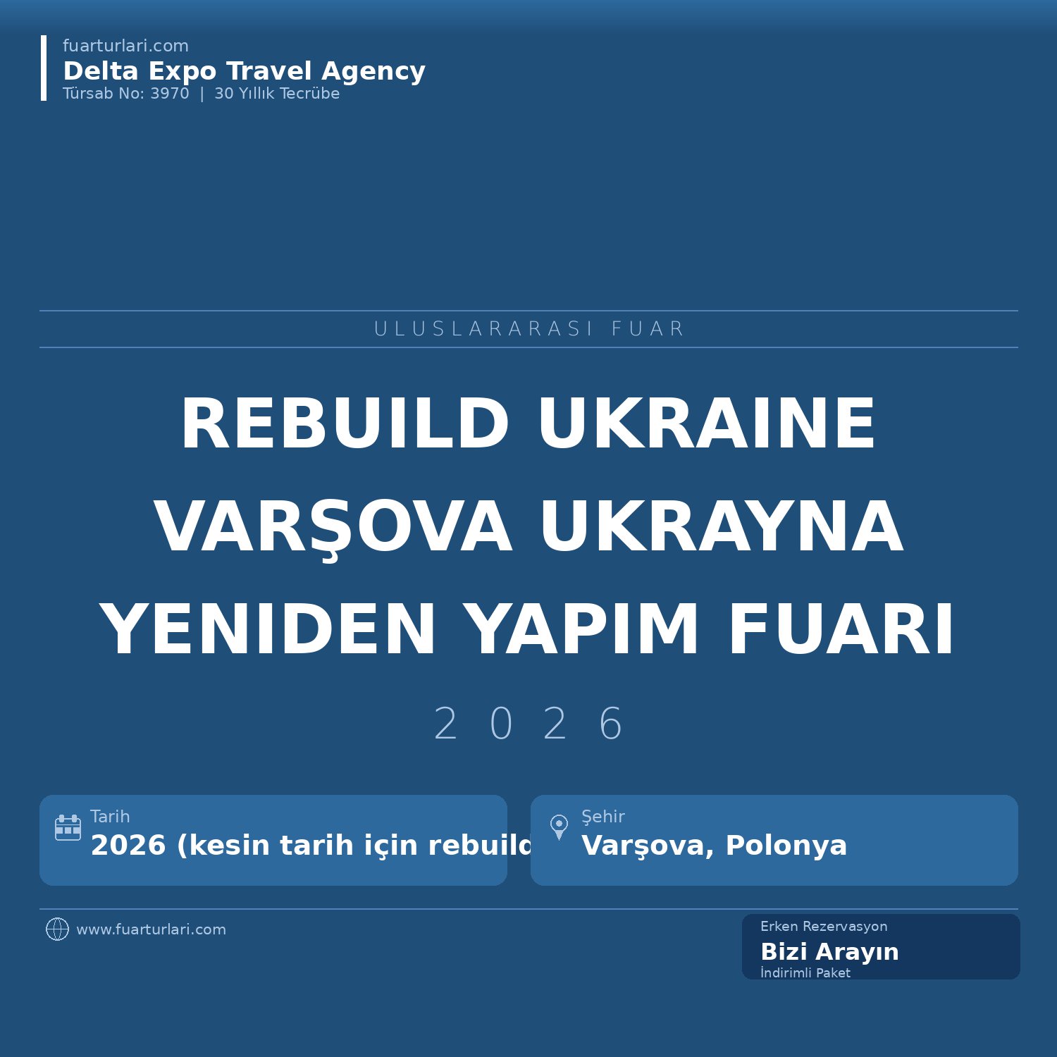Rebuild Ukraine 2026 — Varşova Ukrayna Yeniden Yapım Fuarı - Fuar Salonu