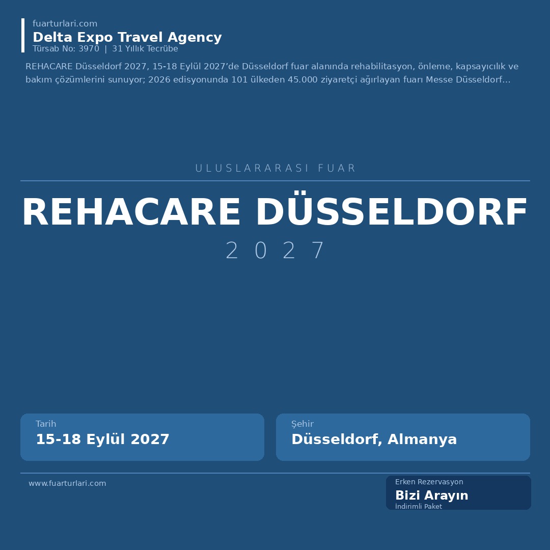 REHACARE Düsseldorf 2027 - Fuar Salonu