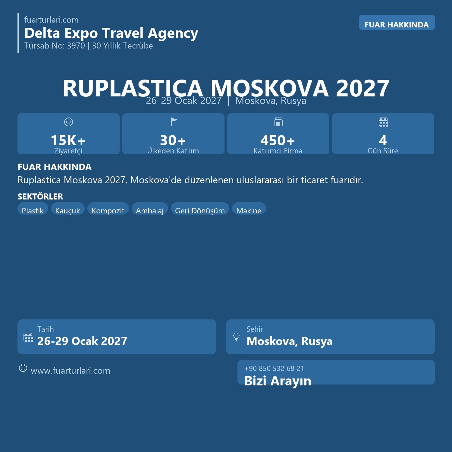 Ruplastica 2027 Moskova - Fuar Salonu